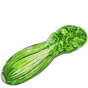 Stotter Settings Celery Molded Plastic Snack Tray Vintage1970s Crudite Server